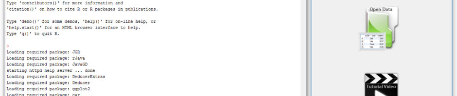 A Comparative Review of the Deducer GUI for R